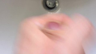 Close up huge cumshot