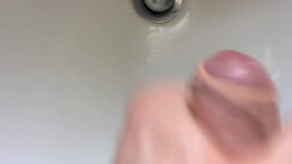 Close up huge cumshot