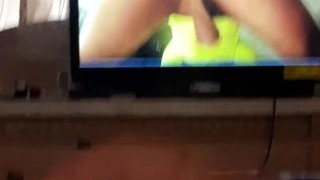 Masturbating