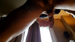 Precum milked slowly from studs meat until thick orgasm... such a waste