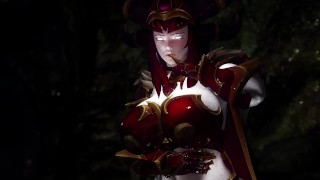 天际 巨魔操红龙女王阿莱克丝塔萨