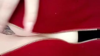 Asian girl plays with perfect titties