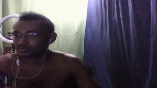 Naked, attractive and sensual man doing live webcam show