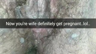 Your wife getting pregnant now! [Cuckold. Snapchat]