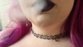 Backyard smoking. 