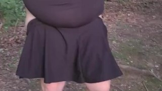 Public ass out with daddy