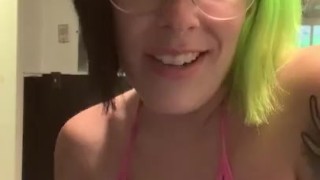 I caught you jerking your tiny dick