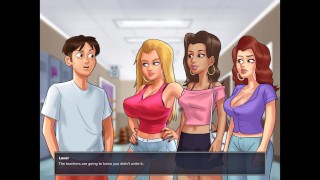 Summertime Saga Part 3: Getting a Handjob in the School Bathroom