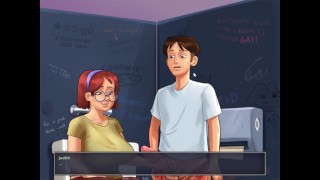 Summertime Saga Part 3: Getting a Handjob in the School Bathroom