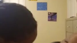 6 minutes of Deep Throat and Balls Sucking 