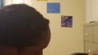 6 minutes of Deep Throat and Balls Sucking 