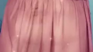 Big natural tits tease in sexy lingerie 