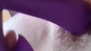 I have multiple orgasms and squirt all over my clit sucking vibrator