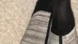 Teen Showing Off Long Sock