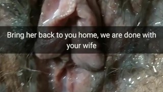 My wife after BBC gangbang. No pills / No-condoms. [Cuckold. Snapchat]