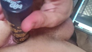 Ass play with vibrator 