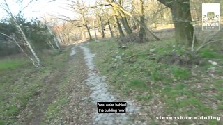OUTDOORS! Hot load of cum for Arteya's mouth! StevenShame.dating