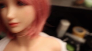 Finger fucking my step sister silicone sex doll