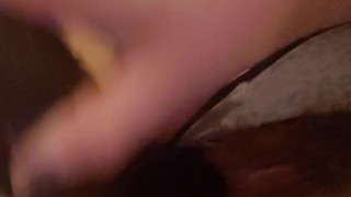 Teaser! Stuffing tight, hairy and pink pussy w/ eggplant!~Cumming hard! Pretend I'm squeezing you;p