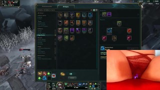 My new toy makes me cum multiple times while playing League of Legends #12 Luna