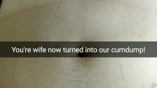 My wife now turned into cheap cumdump for strangers [Snapchat. Cuckold]