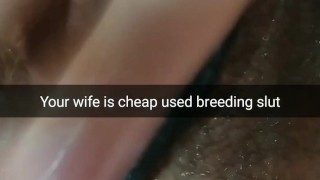 My wife after over 10 creampies in her pussy in gangbang and maybe get pregnant now..