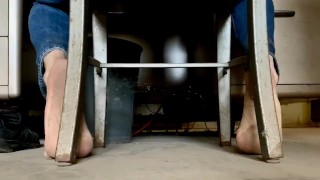 Dirty farm house feet