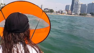 Public Beach PEE...but into the Sea :)