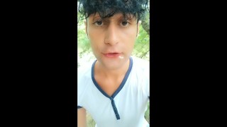 Twink chews cum till it´s foam, makes cum bubbles then he eats own cum too