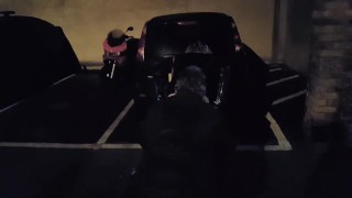 Pissing in the carpark yet again with Essex Girl Lisa