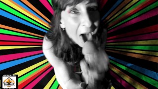 Sexy Granny Groovy Blowjob Shows Cum Swallows