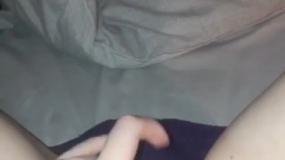 my horny lesbian girlfriend fingers herself ROUGH thinking about me