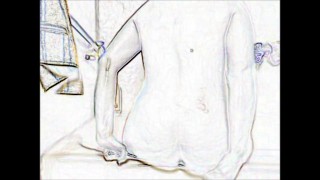 Ice Cold Bubble Bath spank session