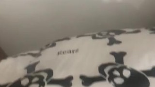 Black ABDL pissing after holding for a hour
