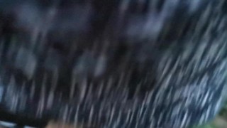 Twink gets a blowjob outdoors