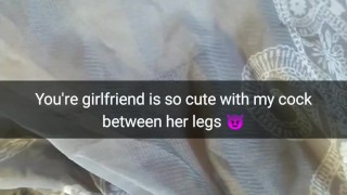 I fuck your girlfriend's pussy with my bare cock soon [Snapchat. Cuckold]