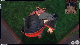 3D HENTAI POV DATE A LIVE Kurumi Tokisaki Blowjob