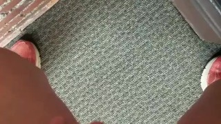 Pissing in the office (camera had trouble focusing)