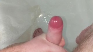 Jerking off in the shower