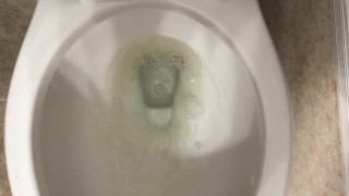 Step bro pisses into step toilet 