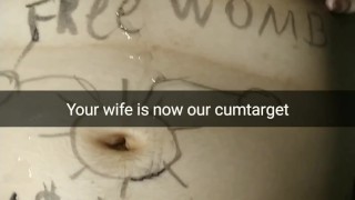 Your wife's body - our target for cumming now! [Cuckold. Snapchat]