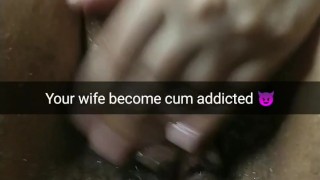 My wife become really cum addicted after few gangbangs! Unprotected cheating creampies and cumshots!