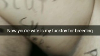 My Boss transform my wife into his personal dirty breeding toy! [Cuckold. Snapchat]