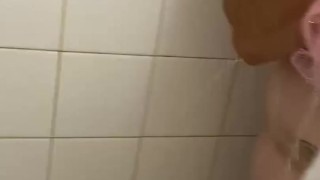 Big butt White Girl Showers all areas!!