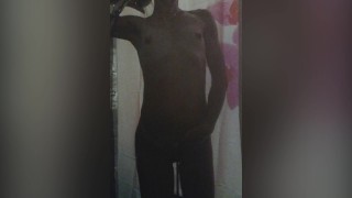 Solo fit girl take a shower