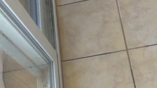 Sliding Glass Door Pee