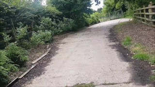 Public Path Interrupted Risky Sex & Swallow