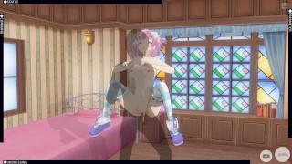 3D HENTAI Neptunia fucks in the room and cums (Choujigen Game Neptune The Animation)