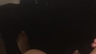 Lightskin BBC jacking in mirror