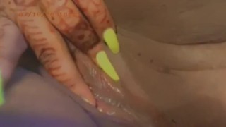 Beautiful BBW Bae gets creamy on camera